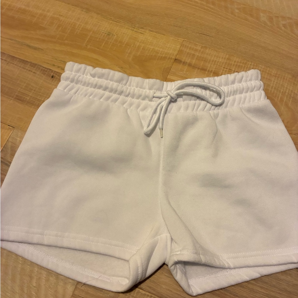High Waist White Women's Shorts